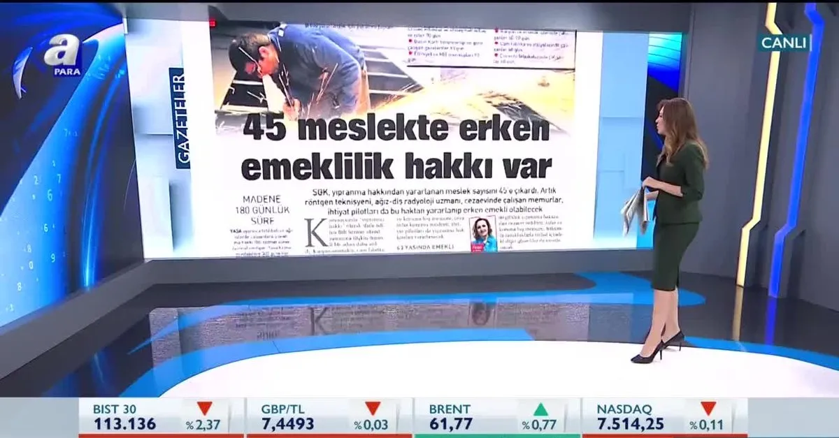 45 meslek dalinda erken emeklilik imkani video