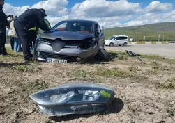 Sivas'ta kavşakta korkutan çarpışma: 4 yaralı