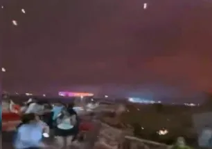 Gökten dron yağdı!