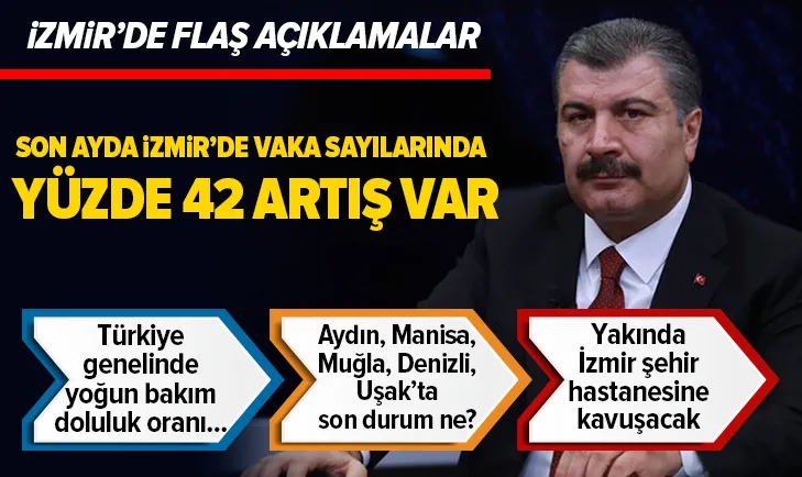 Sağlık Bakanı Koca'dan İzmir'de flaş açıklamalar