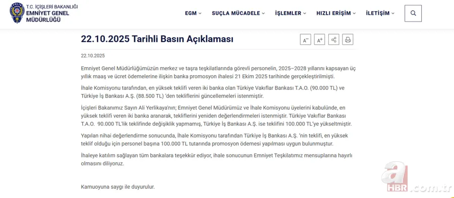 EGM promosyon ihalesi tamamlandı: EGM 2025 promosyon tutarı ne kadar, ne zaman yatacak, hangi banka ne kadar teklif verdi? 2
