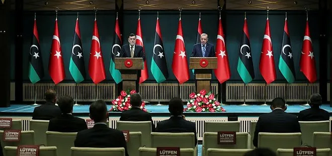 Son dakika: Başkan Erdoğan ve Libya Başbakanı Fayiz es-Serrac’tan flaş açıklamalar