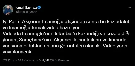 Meral Akşener 30 Ocak’ı bekleyemedi: Masaya resti çekti! Ekrem İmamoğlu ile reklamlarda boy gösterdi