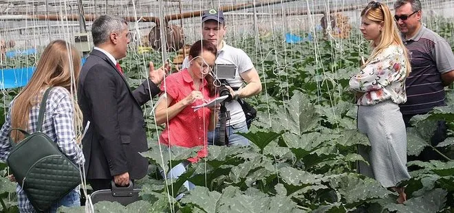 Rus tarım heyeti Antalya’da incelemelerde bulundu