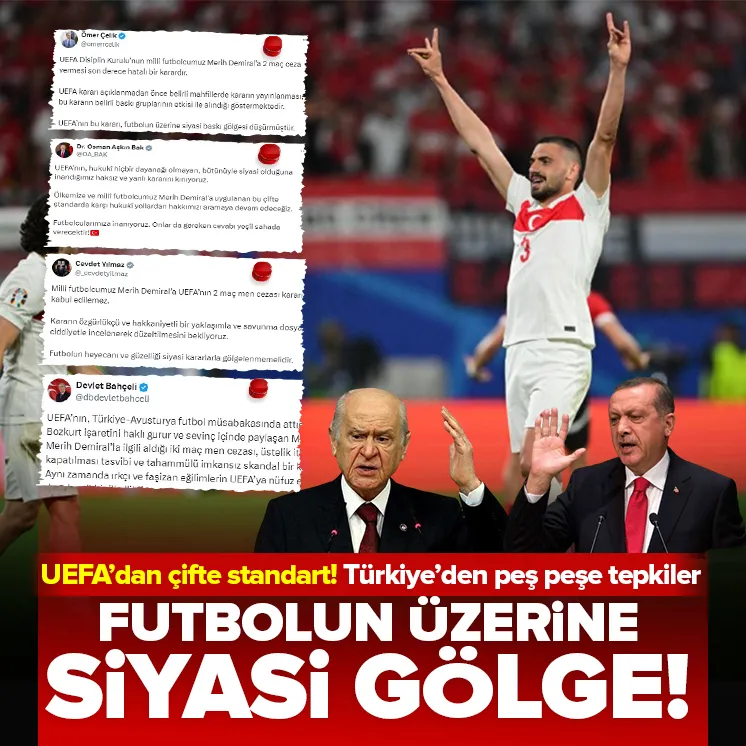 Demiral kararına Türkiyeden peş peşe tepkiler