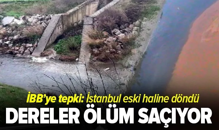 İstanbul’da derelere pislik içinde kaldı! Dereler ölüm saçıyor İBB’ye tepki yağıyor