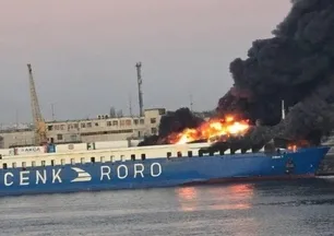 Ukrayna’da Türk kargo gemisine saldırı! Dışişleri’nden açıklama | Saldırı anı böyle görüntülendi