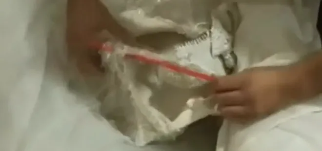 Gelinlik ve pişmaniyeden uyuşturucu çıktı!