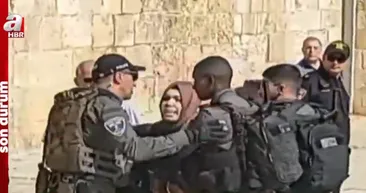 Mescid-i Aksa’da Türk vatandaşına çirkin saldırı! İşgalci İsrail güçleri kadın Türk vatandaşını darbetti