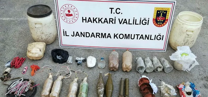 Hakkari'deki terör operasyonu: Mühimmat ve patlayıcı ele geçirildi