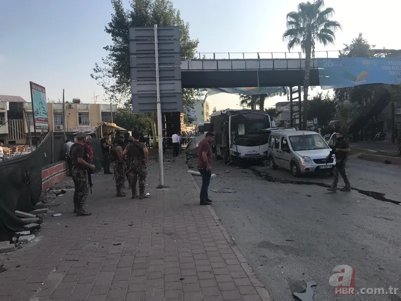 Adana'da polis aracına bombalı saldırı! 21