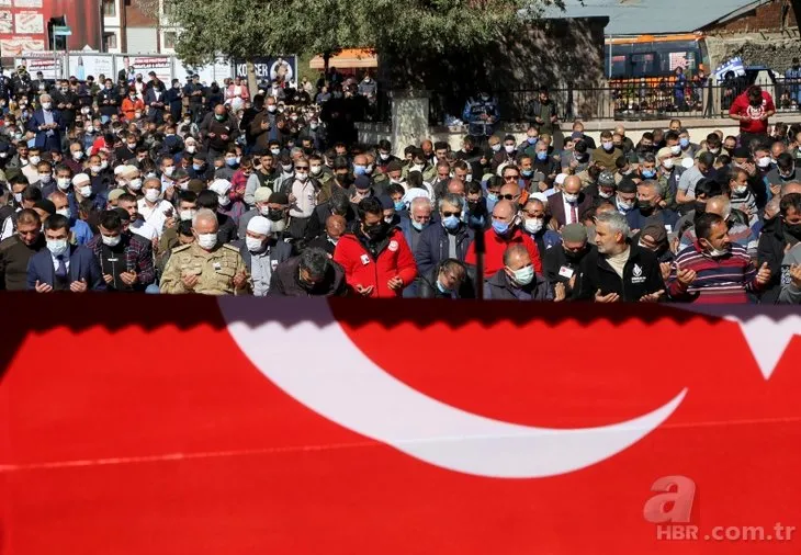 Eren-7 Operasyonu’nda şehit olan Uzman Çavuş Burak Tortumlu’ya acı veda