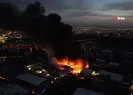 Başkentte Hurdacılar Sitesi’nde çıkan yangın geceyi aydınlattı!