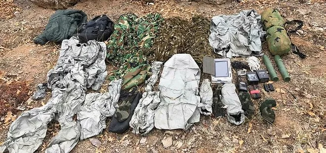 PKK’lıların termal kamerada görünmemek için giydiği kıyafetler ele geçirildi