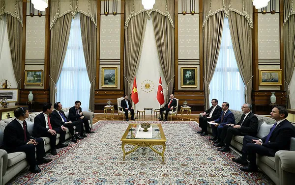 Başkan Erdoğan Vietnam Başbakanı Pham Minh Chinh'i kabul etti - 1