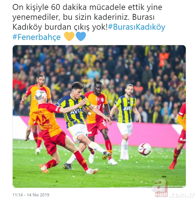 Kadıköy’deki Fenerbahçe - Galatasaray derbisinin ardından capsler patladı