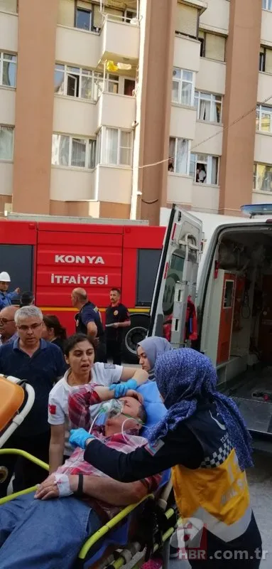 Konya’da asansörde kabus! Hemen hastaneye kaldırıldılar...