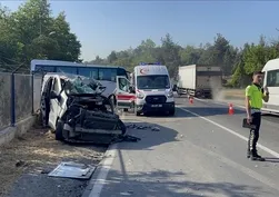 Çorlu'da zincirleme kaza: 1 yaralı