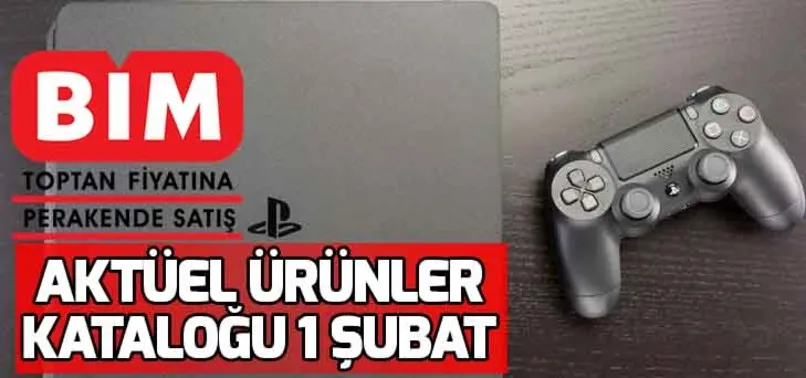 BİM'e PlayStation (PS4) ve Red Dead geliyor! 1 Şubat BİM aktüel ürünler kataloğu