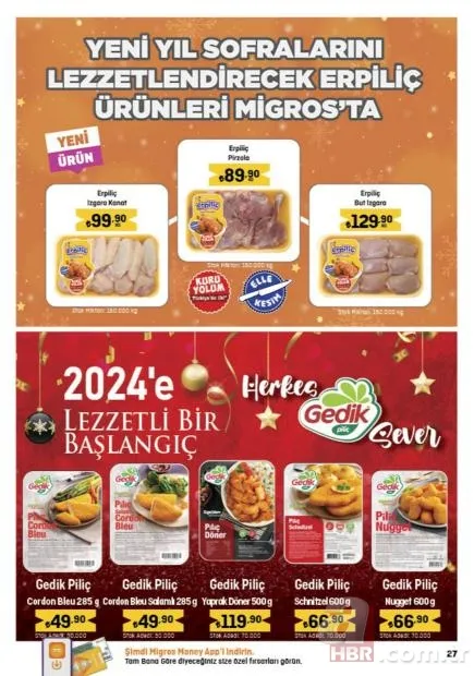 MİGROS 20 Aralık indirim kataloğu yayınladı! Migros’ta bütün piliç 58,90 TL, 5L sıvı yağ 164,90 TL, 2,5 kg pilavlık pirinç 82,90 TL… 24