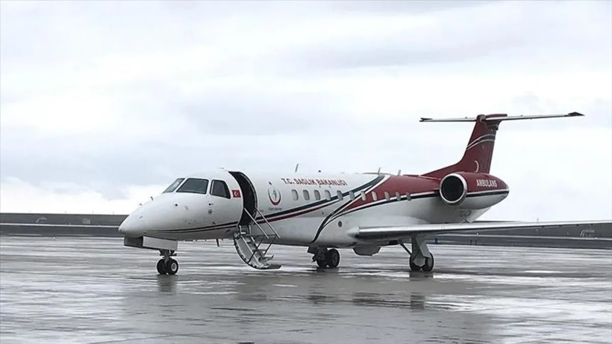 Van'da hasta bebeğin yardımına ambulans uçak yetişti