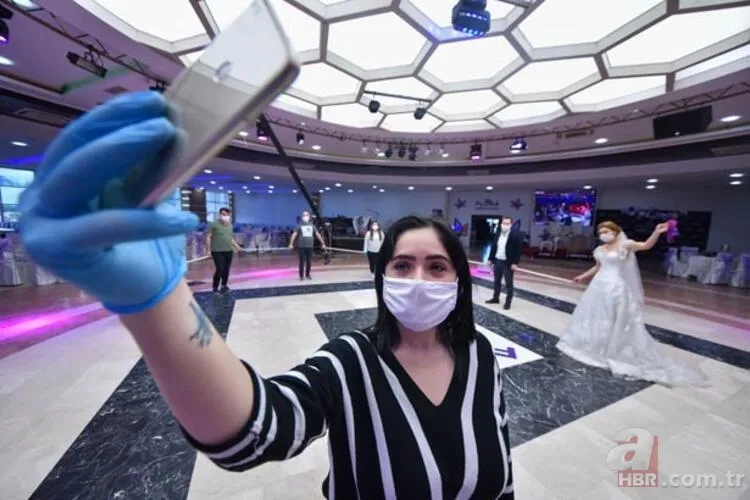 Corona virüs sonrası halay böyle çekilecek! Düğün salonlarına gönderildi... 5