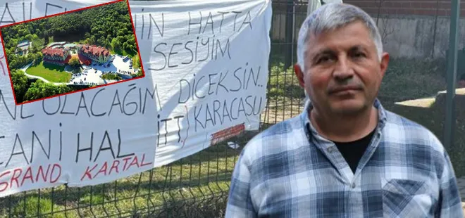 Yangın faciasında otel sahibi Halit Ergül’e pankartlı tepki! Cani Halit