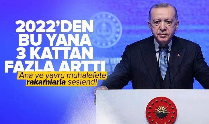 Son dakika: Başkan Erdoğan’dan İstanbul Eğitim Yatırımları Toplu Açılış Töreni’nde önemli açıklamalar