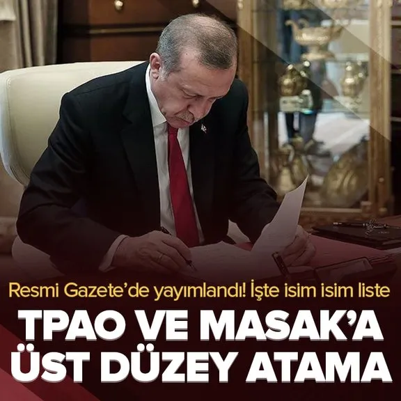 Resmi Gazete’de yayımlandı: TPAO Genel Müdürlüğüne atama!