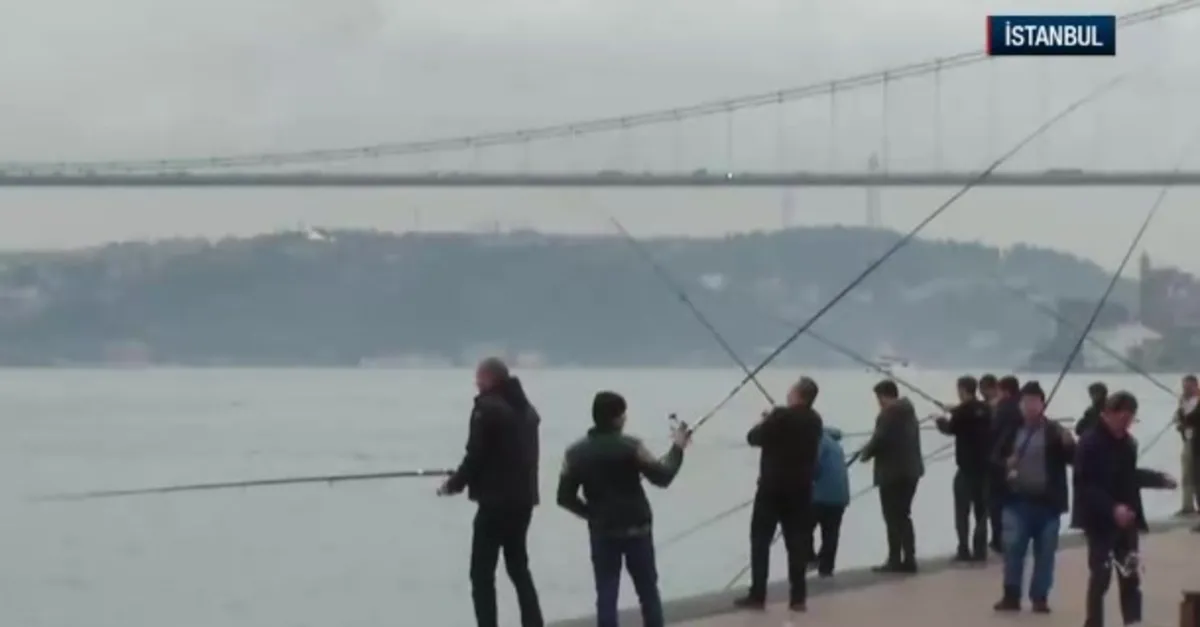İstanbul Boğazı'nda olta balıkçılığı