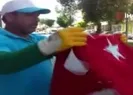 Alkış alan hareket! Bayrağı görür görmez...