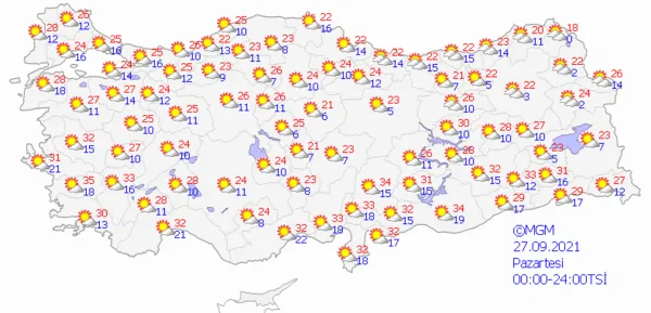 1632583163686.png Meteoroloji Genel Müdürlüğü'nden son dakika sağanak yağış açıklaması! İstanbul için gün verildi! İstanbul Ankara İzmir'de bu hafta hava durumu nasıl olacak? - 5