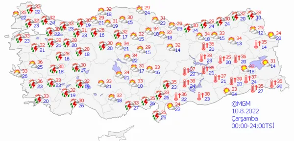 1660065124508.png O illere sel ve dolu yağışı uyarısı! Meteoroloji'nin uyarısı sonrası etkisini gösteriyor! İstanbul ve Ankara için saat verildi... Güncel hava durumu - 4