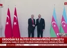 Son dakika... Başkan Erdoğan ile Aliyevden koronavirüs corona virüs görüşmesi! İki ülke arası ulaşım durduruldu |Video