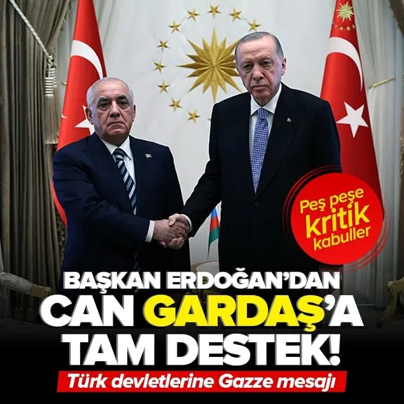Son dakika | Başkan Erdoğan’dan Külliye’de diplomasi trafiği! Azerbaycan’a tam destek! Türk devletlerine Gazze mesajı