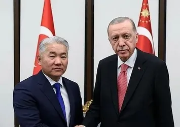Başkan Recep Tayyip Erdoğan Moğol Güvenlik Sekreteri Jadamba Enkhbayar'ı kabul etti