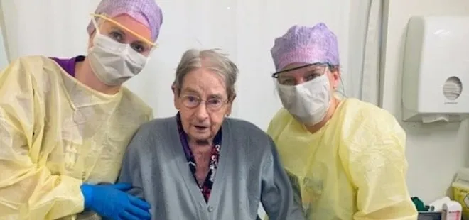 ’Umut kıvılcımı’ 101 yaşındaki hasta koronayı yendi!