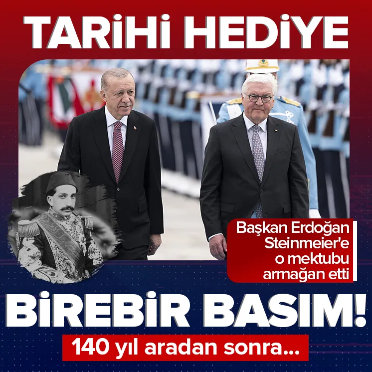 Başkan Erdoğan’dan Steinmeier’e tarihi hediye!