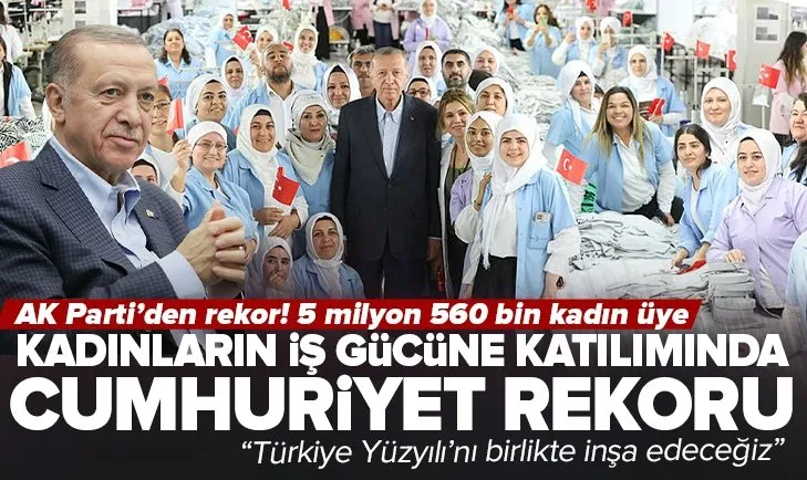Başkan Erdoğan Denizli’de emekçi kadınlarla buluştu: 5 milyon 560 bin kadın üye ile Cumhuriyet rekoru