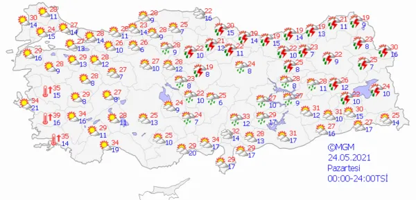 1621697667916.png Meteoroloji'den son dakika fırtına ve sağanak yağış uyarısı! Çok sayıda il için saat verildi - 6