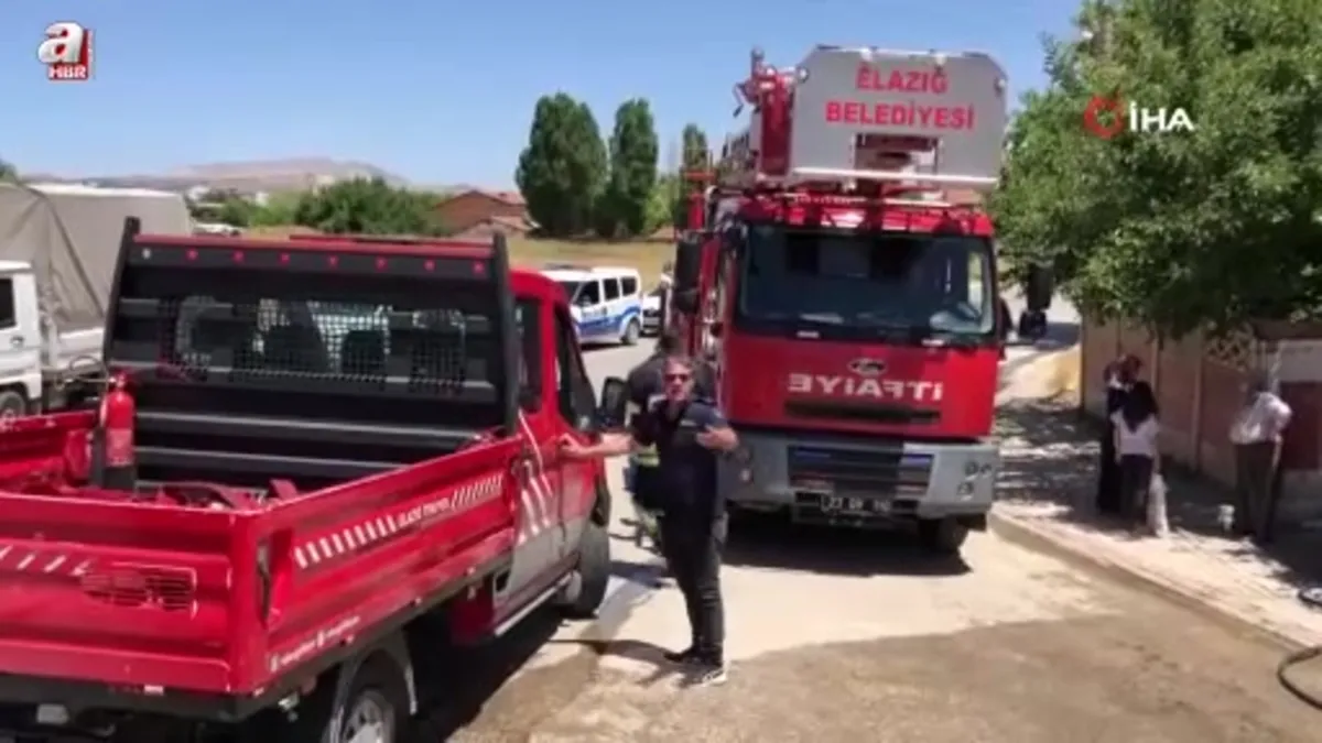 Elazığ'da odunluk yangını: 1 yaralı
