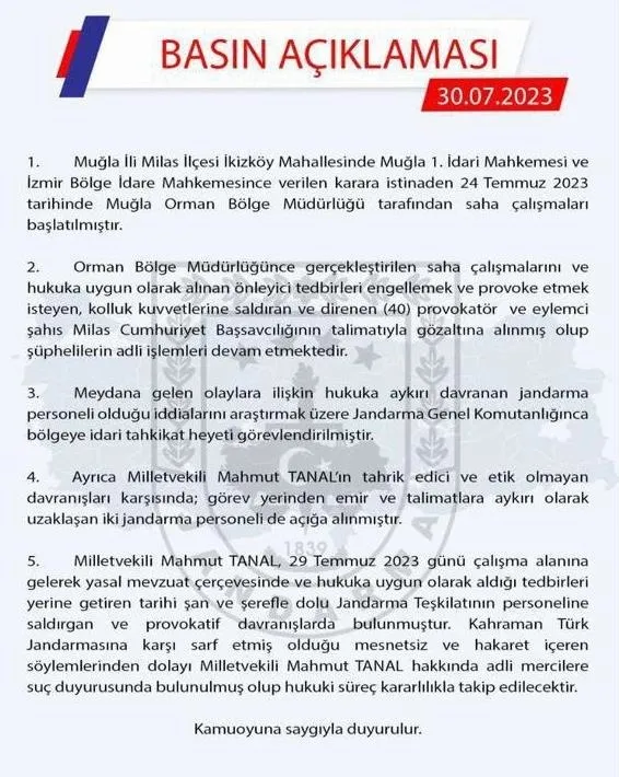 CHP’li Mahmut Tanal Türk askerine ’Eşkıya’ diyerek kovaladı! Akbelen’de büyük provokasyon! Elindeki belgeye el koymaya kalktı...