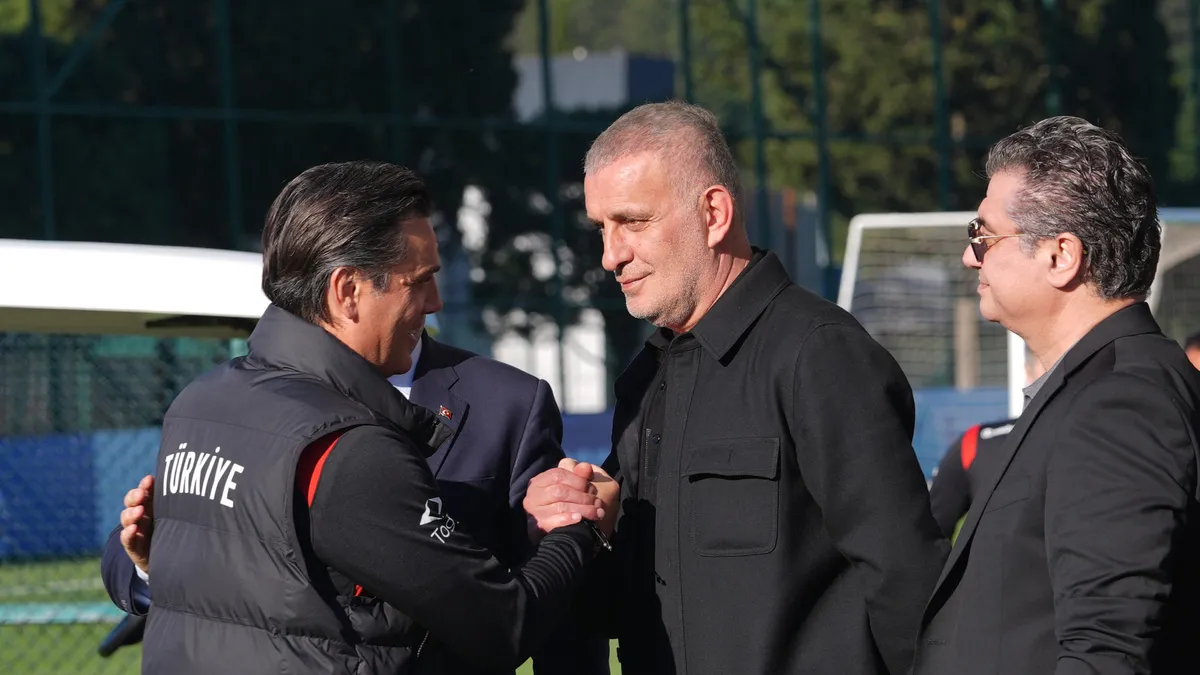 TFF Başkanı İbrahim Hacıosmanoğlu'ndan Vincenzo Montella ve A Milli Takım'a destek
