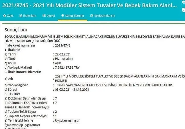 Son dakika: CHP'li Tunç Soyer'den şaşırtan ihale! İzmir'e 7 milyon liralık tuvalet - 2