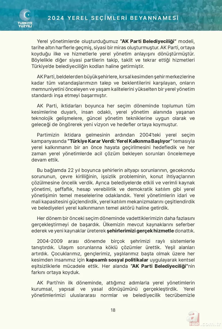 İşte AK Parti'nin yerel seçim beyannamesi! 85 milyonu ilgilendiriyor: Gençlerden yaşlılara, aileden engelliye... 14