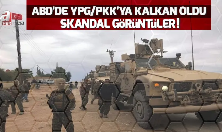 ABD terör örgütü YPG/PYDye kalkan oldu! Skandal görüntüler