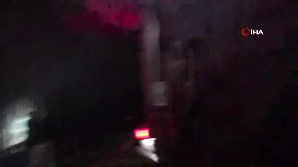 Bolu’da samanlık alev alev yandı