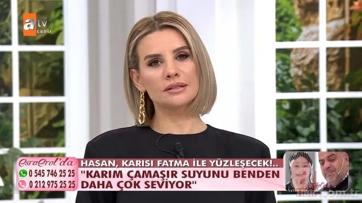 Esra Erol'da 'Çamaşır suyunu benden çok seviyor' deyip gözyaşı döktü! Hasan Güneş terk eden eşine böyle seslendi: Senin için poşete girerim