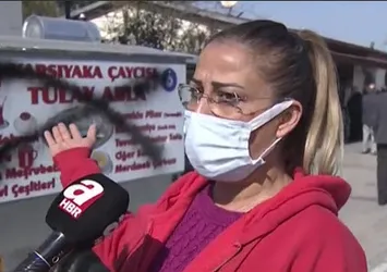Görüntüler A Haber İhbar Hattı'na geldi! Kadın çaycının tezgahına çirkin saldırı