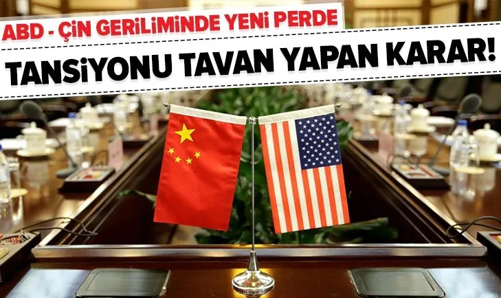 ABD'den tansiyonu artıracak karar! Çinli petrol şirketini kara listeye aldılar